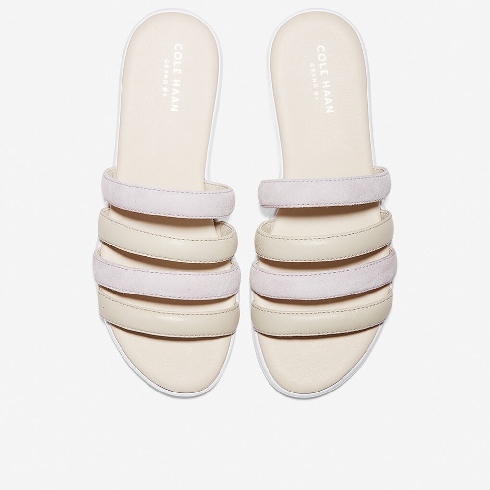 COLE HAAN ZEROGRAND SUEDE STRAPPY SLIDE SANDALS 8 - Picture 2 of 11